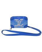 Blaue flache Geldbörse - Sehr guter Zustand