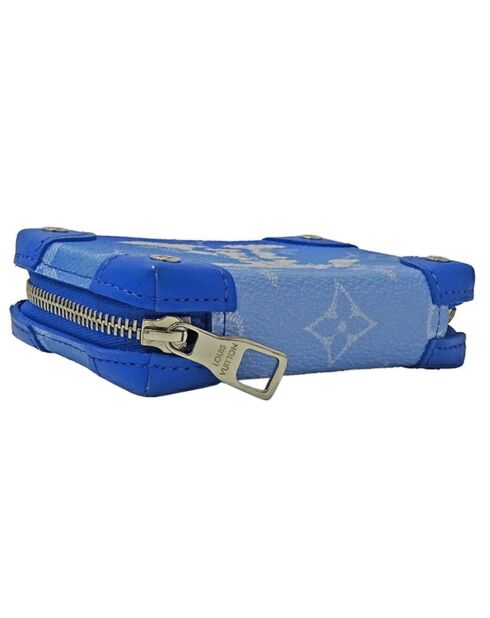 Blaue flache Geldbörse - Sehr guter Zustand