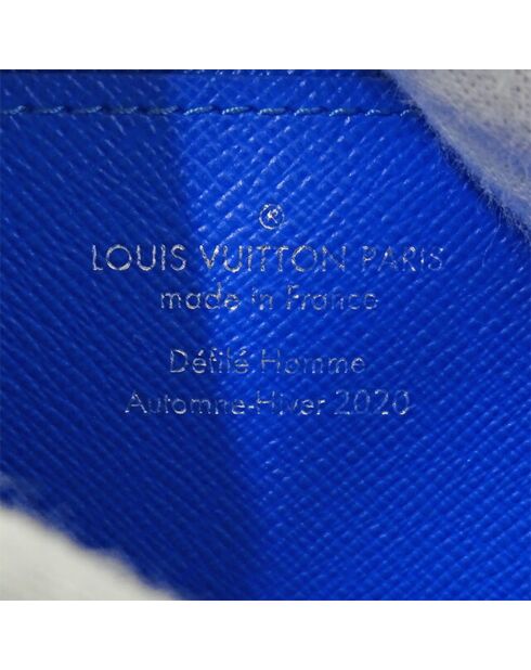 Blaue flache Geldbörse - Sehr guter Zustand