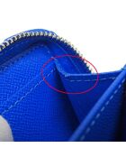 Blaue flache Geldbörse - Sehr guter Zustand