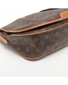 Menilmontant braune Handtasche - 39x8x26 cm - Guter Zustand