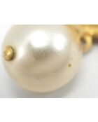 Boucles d'oreilles clips rondes vintage CC dorées - Bon état