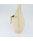 Beige Hobo schoudertas met ritssluiting - 38x24x24 cm - Goede staat