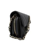 Sac matelassé cuir noir - 18x8x14 cm - Excellent état