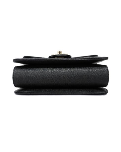 Sac matelassé cuir noir - 18x8x14 cm - Excellent état