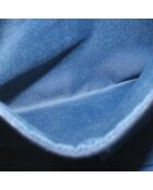 Vintage-Umhängetasche mit CD-Klappe Schwarz/Marineblau - 36x7x27 cm - Guter Zustand