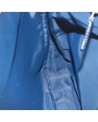 Vintage-Umhängetasche mit CD-Klappe Schwarz/Marineblau - 36x7x27 cm - Guter Zustand