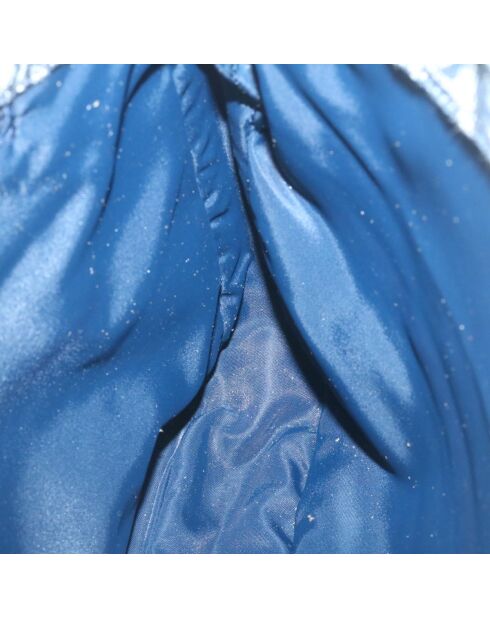 Vintage-Umhängetasche mit CD-Klappe Schwarz/Marineblau - 36x7x27 cm - Guter Zustand