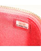 Vanity case classique avec chaîne Rouge - 10x9x7 cm - Très bon état