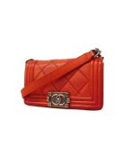 Sac Stitch Boy à rabat Rouge - 6x20x12.5 cm - Très bon état