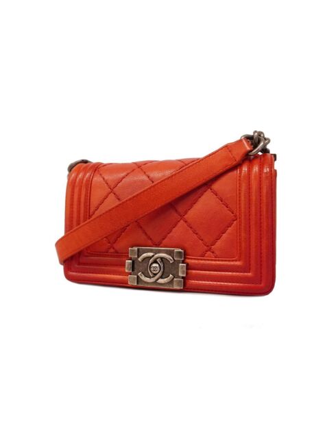 Sac Stitch Boy à rabat Rouge - 6x20x12.5 cm - Très bon état