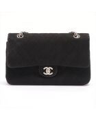 Timeless - Klassische Tasche mit Doppelklappe Schwarz - 6x15x26 cm - Guter Zustand
