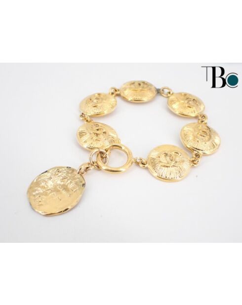 Goldenes CC Link Manschettenarmband - 21 cm - Guter Zustand