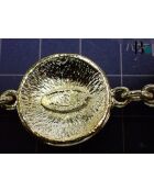 Goldenes CC Link Manschettenarmband - 21 cm - Guter Zustand