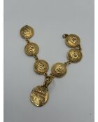 Goldenes CC Link Manschettenarmband - 21 cm - Guter Zustand