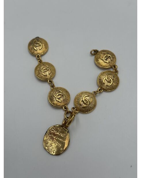 Goldenes CC Link Manschettenarmband - 21 cm - Guter Zustand