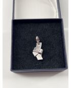 Colgante con lazo de plata - En muy buen estado