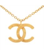 Collier pendentif fleur CC doré - Excellent état