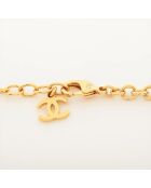 Collier pendentif fleur CC doré - Excellent état