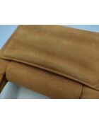 Bolsa de compras Kelly con asa superior marrón - 20,5x16x5,3 cm - Buen estado