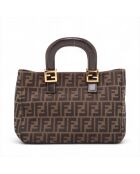 Zucca Brown Vintage-Handtasche - 28x21x12 cm - Guter Zustand