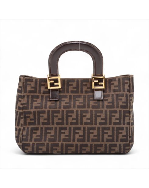 Zucca Brown Vintage-Handtasche - 28x21x12 cm - Guter Zustand