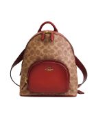 Coach Signature Bag Braun/Rot - 26x23x10 cm - Guter Zustand