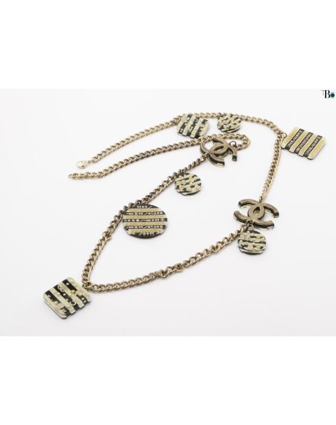 Collier automne 2005 doré jaune/noir - Bon état