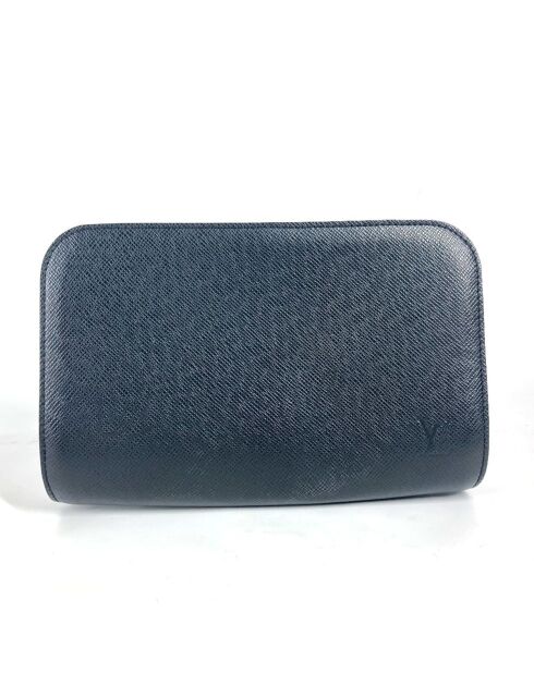 Porte-monnaie zippé Taiga Noir - 4x24x24 cm - Très bon état