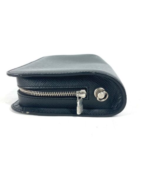 Porte-monnaie zippé Taiga Noir - 4x24x24 cm - Très bon état