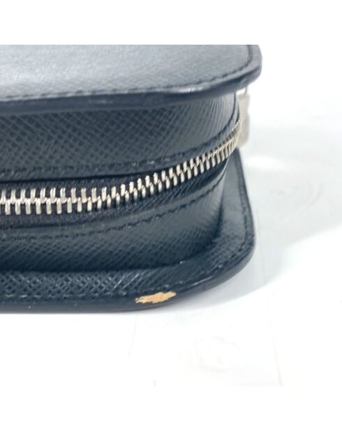 Porte-monnaie zippé Taiga Noir - 4x24x24 cm - Très bon état