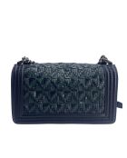 Jongenstasje met blauwe schouderriem - 15x25x5 cm - Goede conditie