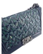 Jongenstasje met blauwe schouderriem - 15x25x5 cm - Goede conditie