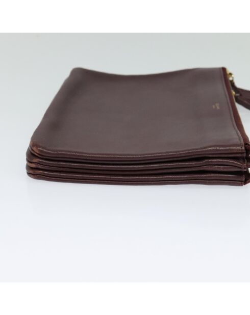 Sac bandoulière Trio Bourgogne - 25x18x3 cm - Bon état