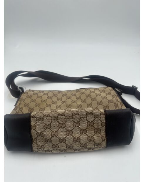 Beigefarbene Umhängetasche mit Fronttasche - 8x20x29 cm - Guter Zustand