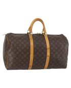 Sac Keepall Marron - 50x25x22 cm - Bon état