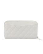 Witte portemonnee met drievoudige klep - 20x11x2 cm - Redelijke staat