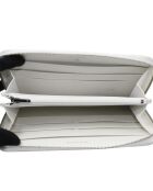 Witte portemonnee met drievoudige klep - 20x11x2 cm - Redelijke staat