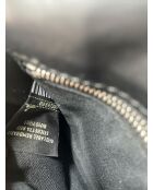 Zwart/Donkerbruine schoudertas met klep - 16,5x10,5x1,5 cm - Zeer goede staat