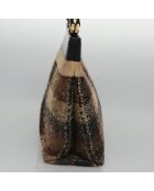 Nova mehrfarbig karierte Tragetasche - 29x25x11 cm - Guter Zustand