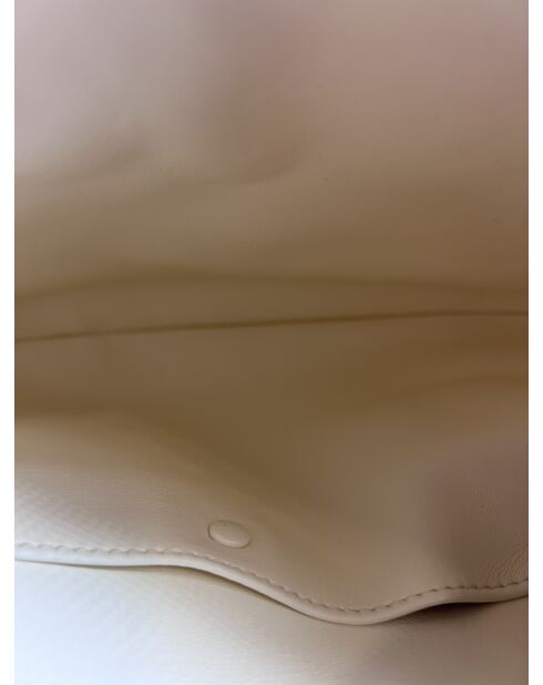 Weiße Schultertasche mit Rüschen - 30x20x4 cm - Sehr guter Zustand