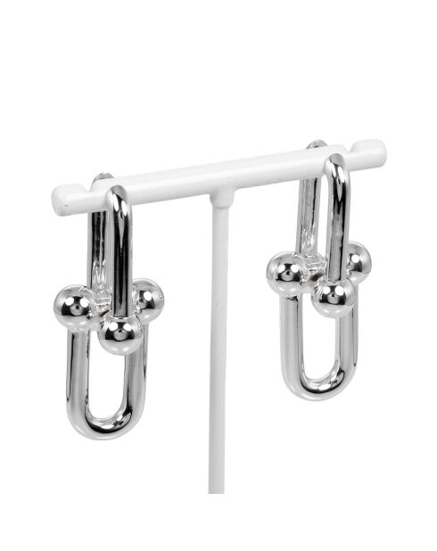 Boucles d'oreilles Hardwear Link Argent - Très bon état