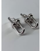 Boucles d'oreilles Hardwear Link Argent - Très bon état