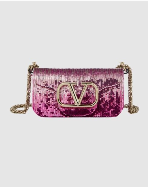 Vlogo Loco Pink Schultertasche - 20x12x6 cm - Sehr guter Zustand