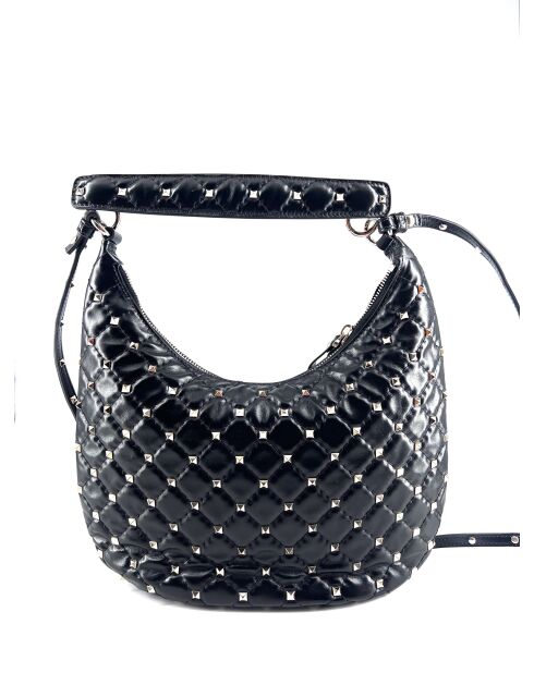 Estuche Rockstud con doble cremallera y pajarita negra - 30x19x4 cm - Nuevo estado