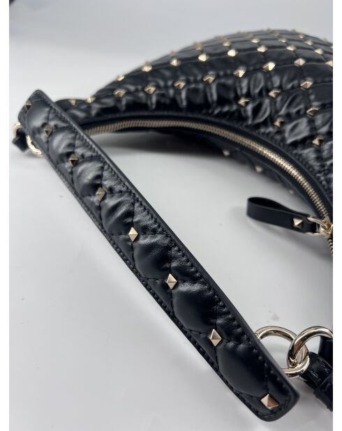 Estuche Rockstud con doble cremallera y pajarita negra - 30x19x4 cm - Nuevo estado