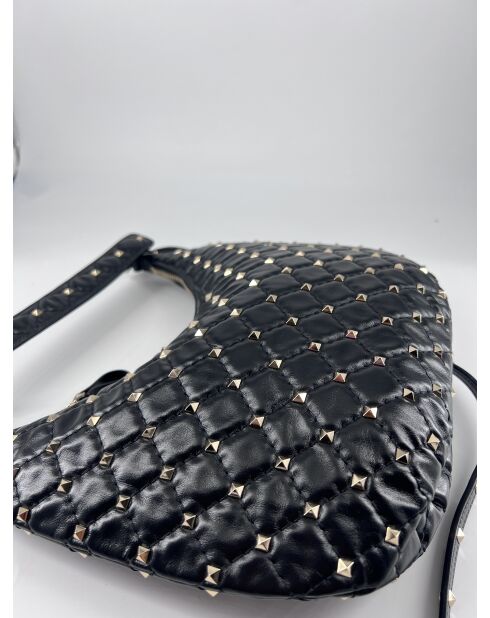 Estuche Rockstud con doble cremallera y pajarita negra - 30x19x4 cm - Nuevo estado