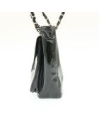 Vintage CC schoudertas met vierkante klep Zwart - 27x22x8 cm - Zeer goede staat