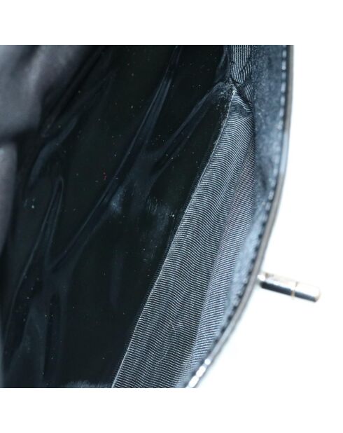 Vintage CC schoudertas met vierkante klep Zwart - 27x22x8 cm - Zeer goede staat