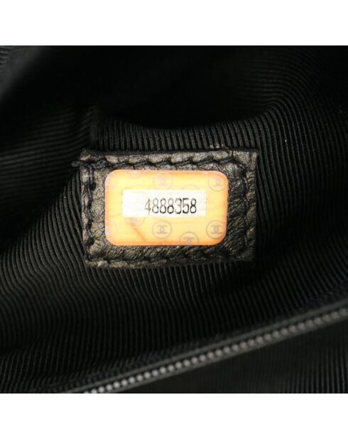 Vintage CC schoudertas met vierkante klep Zwart - 27x22x8 cm - Zeer goede staat